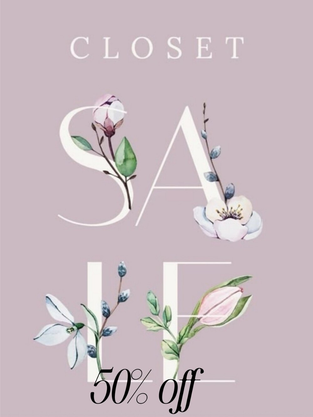 50% Off Summer Sale